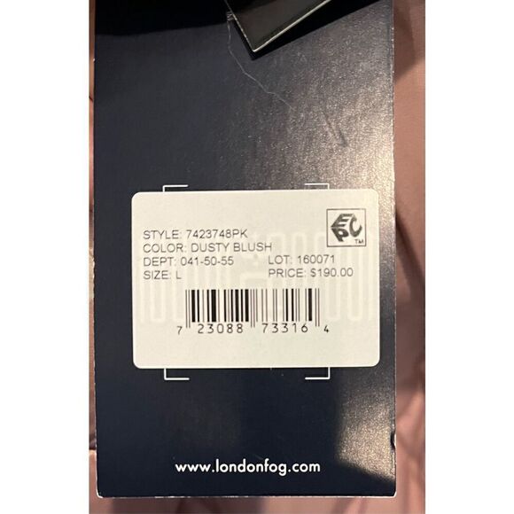 London Fog Women's Diamond Quilted Down Coat - Picture 4 of 5